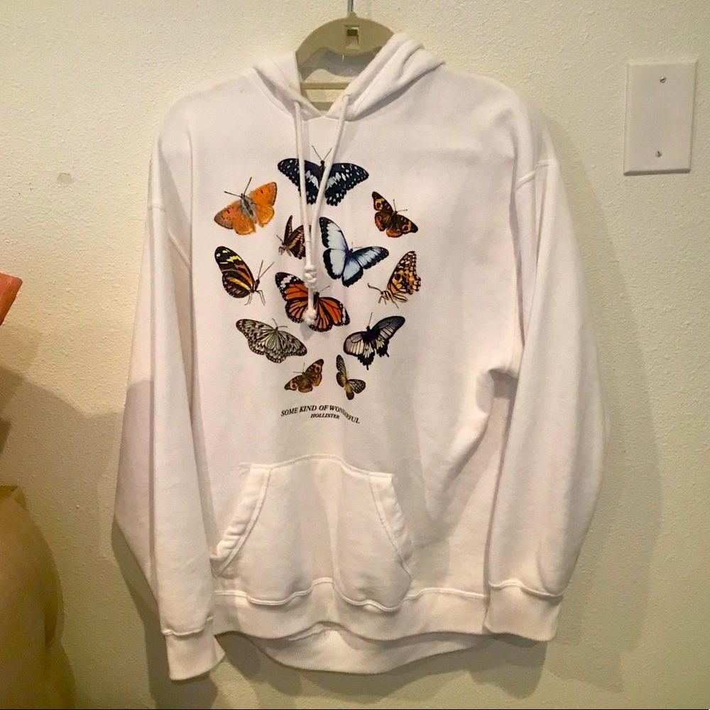Oversized Butterfly Hoodie - Holister